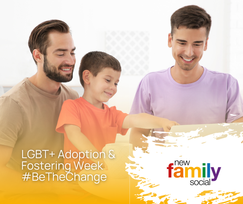 Diagrama support LGBT+ Adoption and Fostering Week - 7th to 13th March