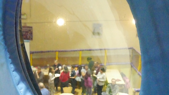 Diagrama adopters at New Year party at The Spa Beckenham, in the Buzz Zone soft play area